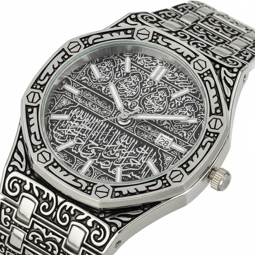 Kiswa Kaba Dial watch-Rubber Bracelet-For Men